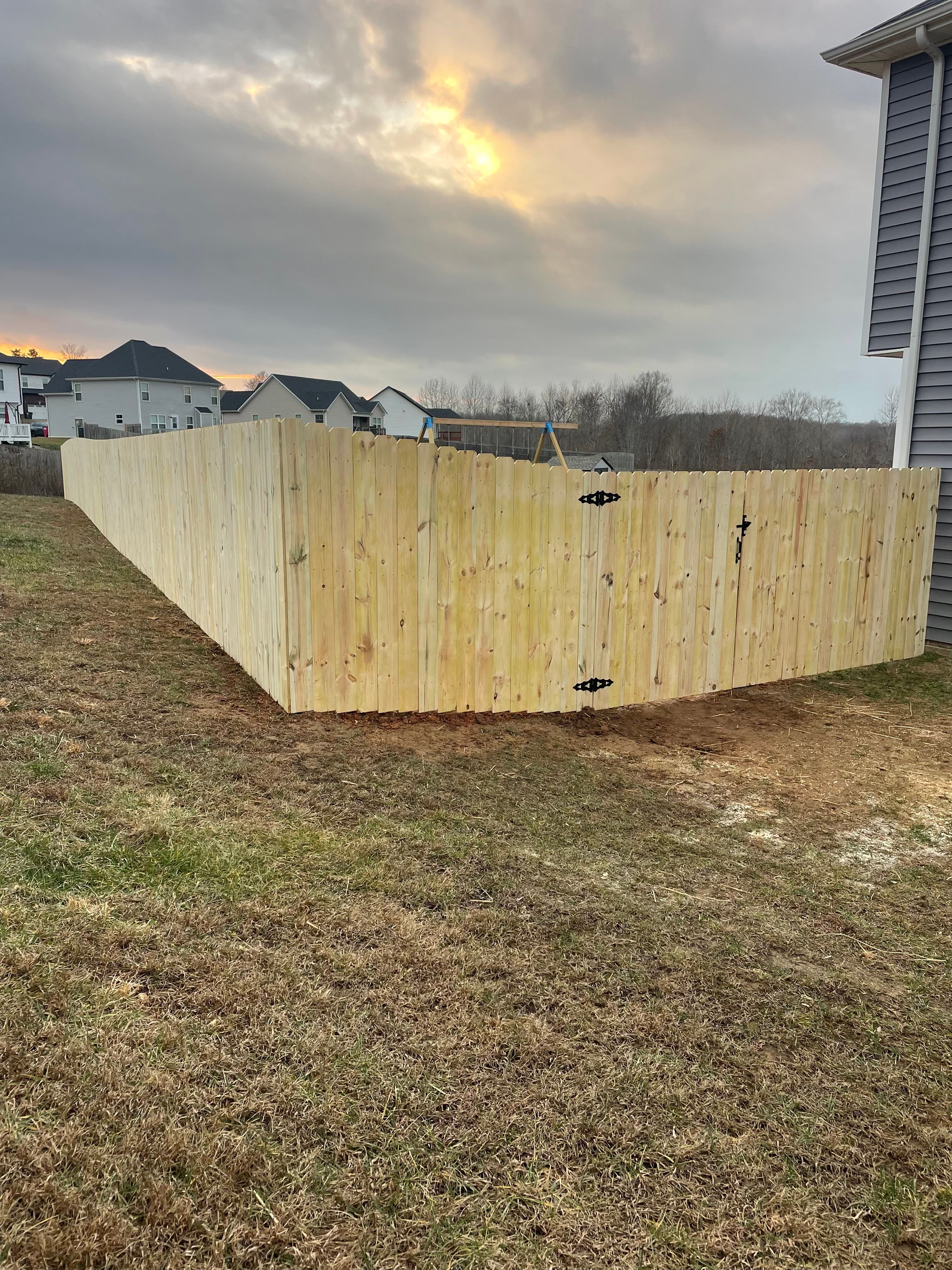 Wood Fencing Project in Clarksville, TN