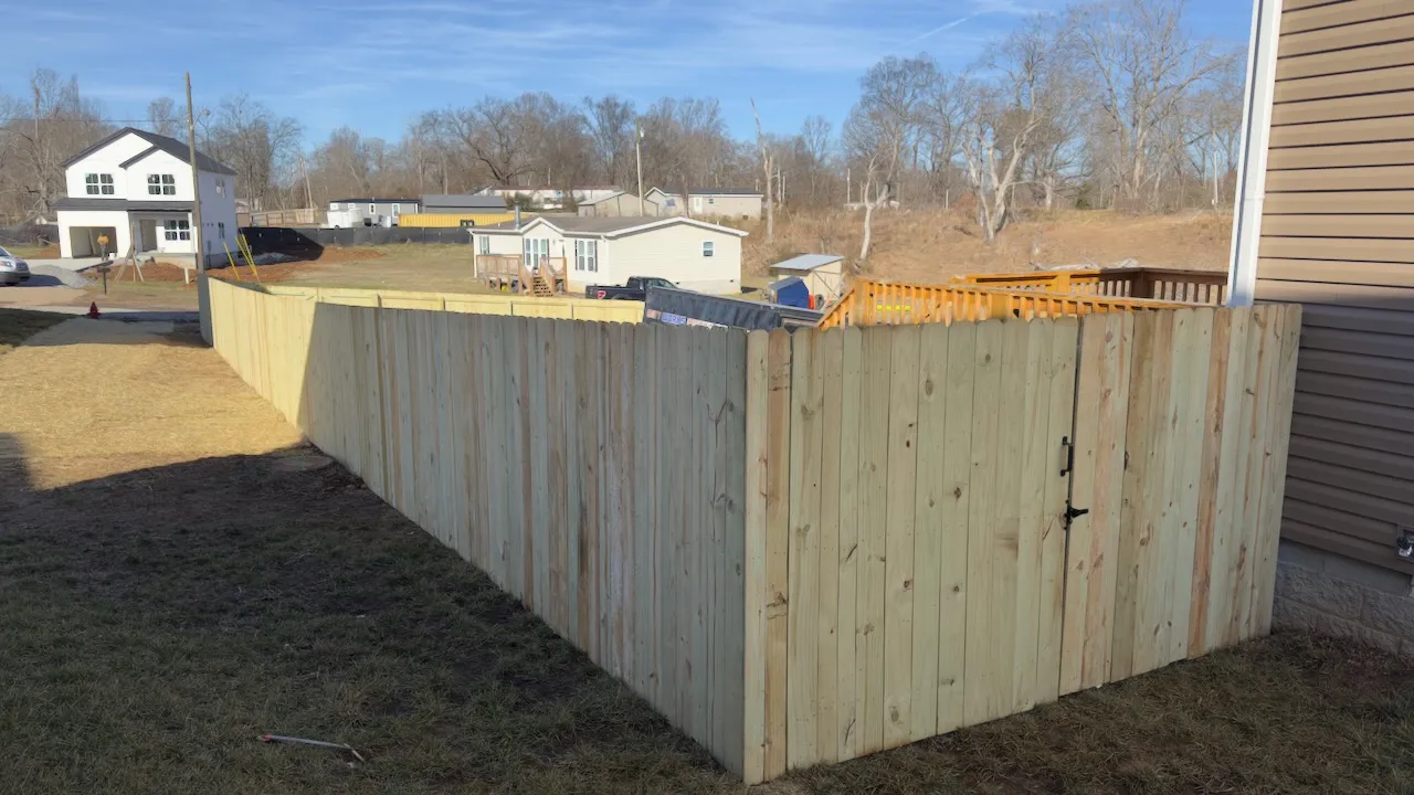 Wood Fencing Project in Clarksville, TN